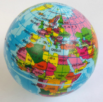 Stress Ball Ideas | World Map Stress Ball - 5 